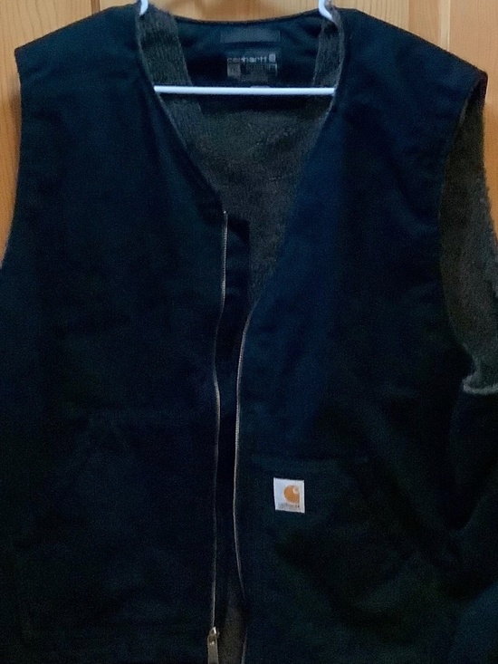 Carhartt Other - Carhartt Relaxed Fit Size 2XL Sherpa Line Canvas Duck Vest Black Full Zip